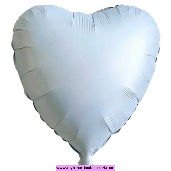 Soft Mavi Kalp Folyo Balon